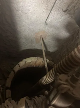 Prensa de vino antigua