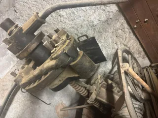 Prensa de vino antigua