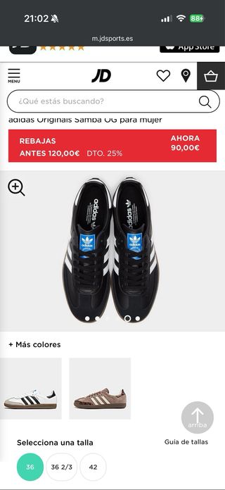 Zapatillas Adidas Samba Talla 35