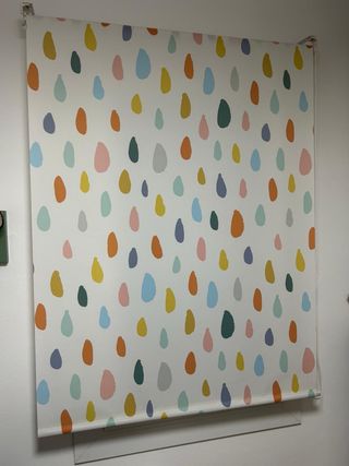 Estor gotas colores 110x180cm