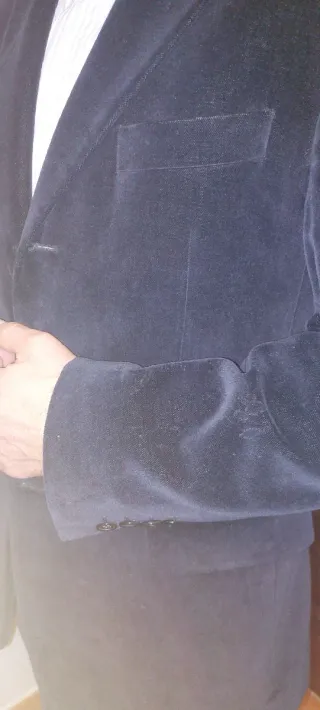 Chaqueta Hombre Terciopelo Negro Hermes Govanles