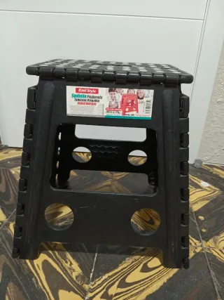 Taburete Plegable Kmt Style Negro