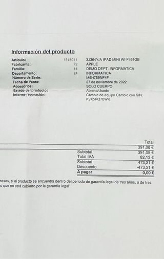 iPad Mini Apple Plateado