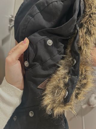 Chaqueta Parka 5K Impermeable Negra