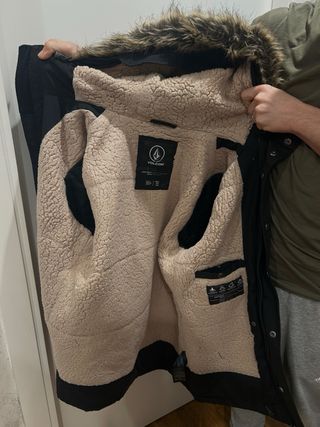 Chaqueta Parka 5K Impermeable Negra