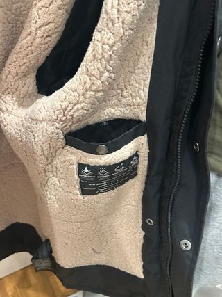 Chaqueta Parka 5K Impermeable Negra