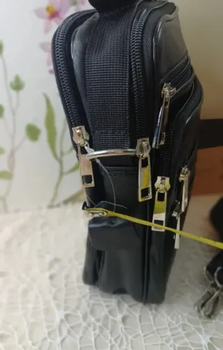 Bolso Piel Bandolera Hombre Cremallera