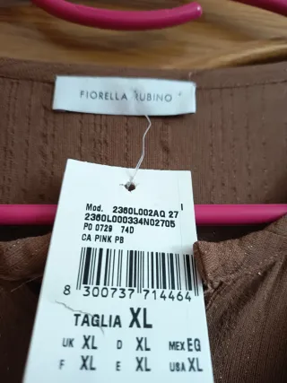 Blusa Fiorella Rubino Talla XL