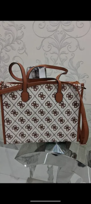 Bolso Blanco y Marrón
