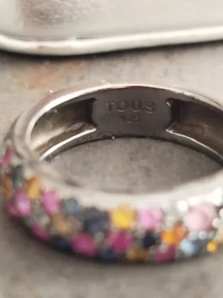 Anillo Tous Fantasy Multicolor Plata