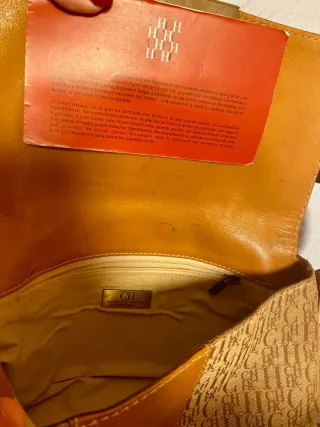 Bolso Carolina Herrera CH Marrón y Dorado