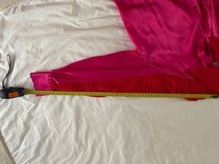 Blusa seda Uterqüe rosa y roja