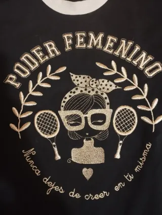 Sudadera Anabel Lee Negra y Blanca