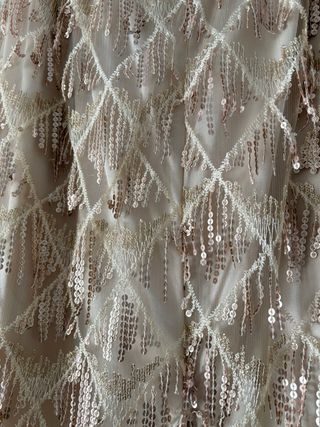 Falda Shein lentejuelas doradas Talla S