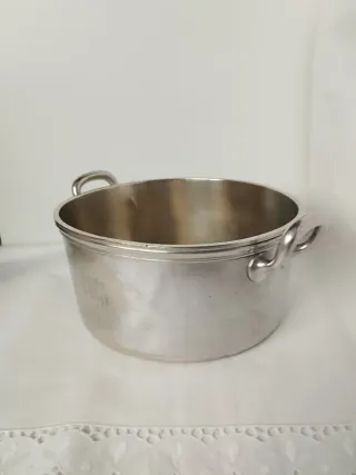 Olla servicio plateada Jourdan antigua francesa