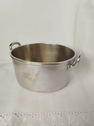 Olla servicio plateada Jourdan antigua francesa