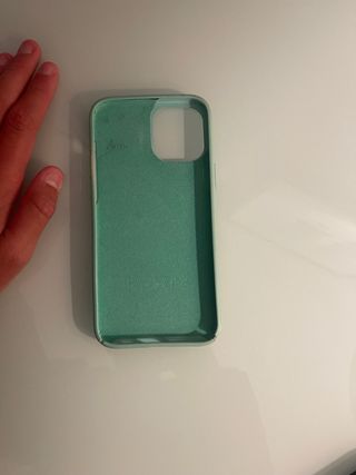 Custodia protettiva iPhone 12 Pro Max viola e verde chiaro