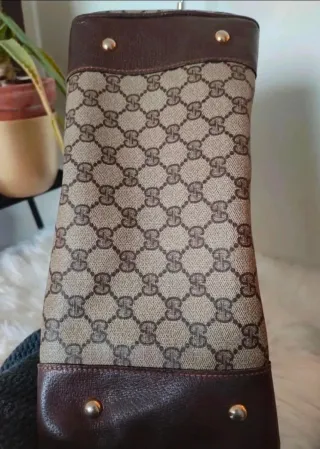 Bolso Gucci Vintage Beige y Marrón