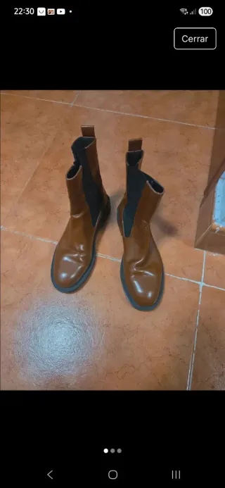 Lote 3 botines 2 de piel y 1 polipiel talla 41