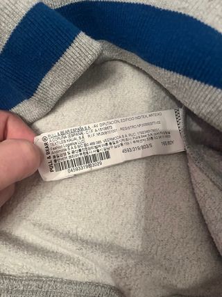 Sudadera Starter x Pull & Bear Gris Azul