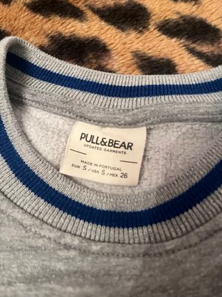 Sudadera Starter x Pull & Bear Gris Azul