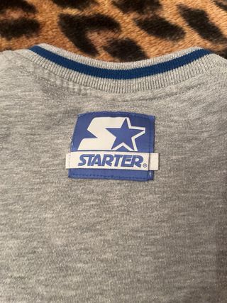 Sudadera Starter x Pull & Bear Gris Azul