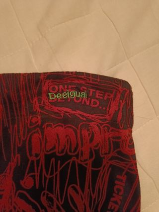 Falda Desigual bordada multicolor