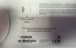 Apple Watch SE 2 40mm Argento/Nero