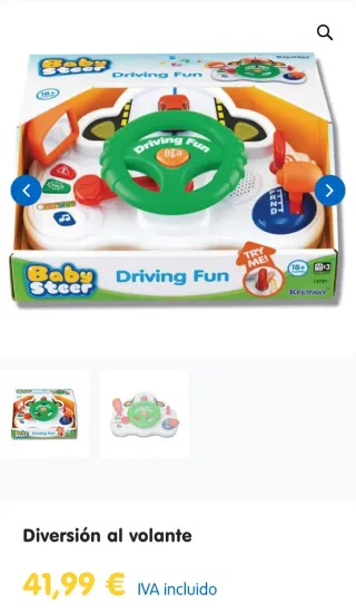 Volante interactivo infantil Nenittos