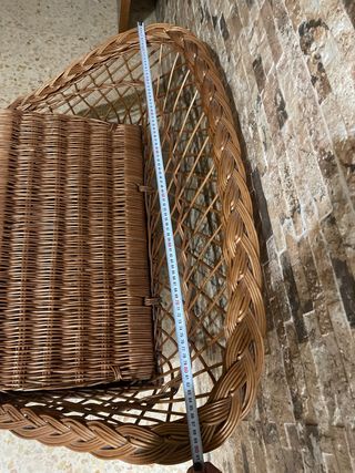 Sofá baúl de mimbre