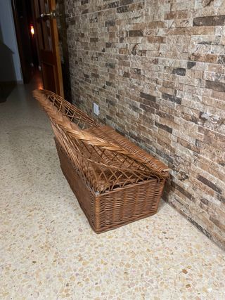 Sofá baúl de mimbre