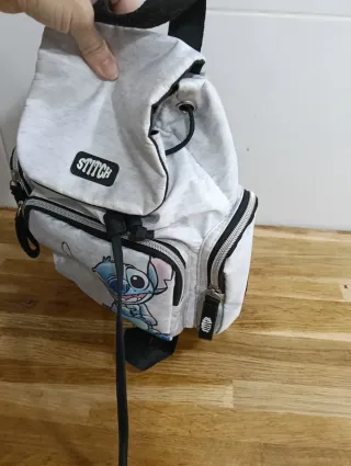 Mochila Stitch Gris y Azul