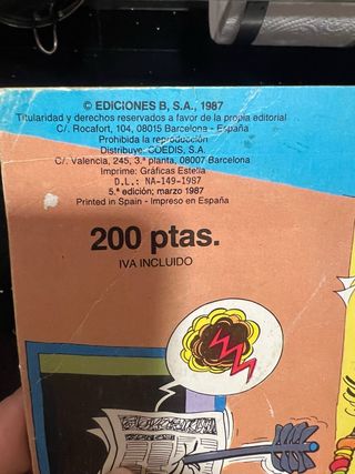 Mortadelo y Filemon Año 1987