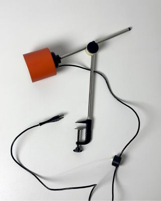 Lampada da tavolo vintage arancione anni '60