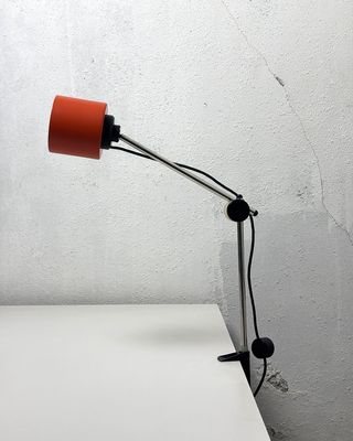 Lampada da tavolo vintage arancione anni '60