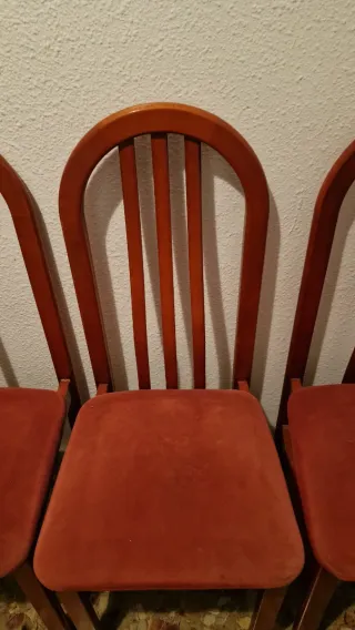 6 Sedie da Pranzo in Legno Marrone