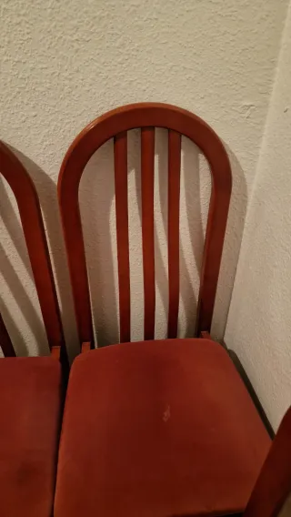 6 Sedie da Pranzo in Legno Marrone