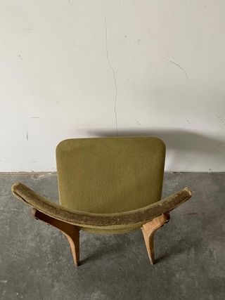 Silla Vintage Madera y Tela