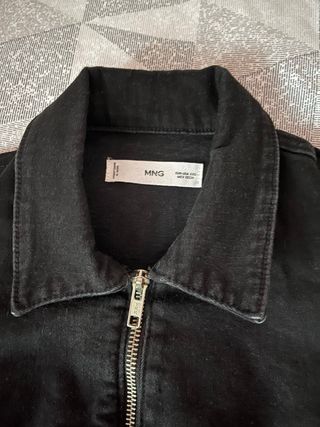 Mono vaquero Mango negro cremallera