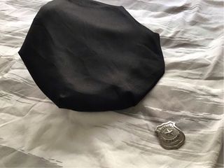 Gorro y chapa policía disfraz