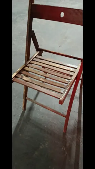 Sillas de madera plegables (3 unidades)