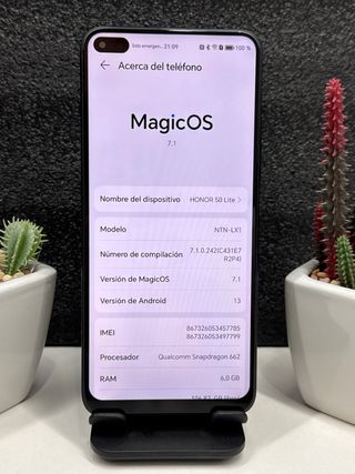 Honor 50 Lite 128GB Negro