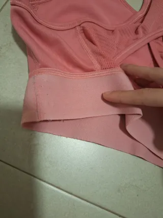 Top deportivo Adidas rosa Talla XS