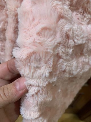 Abrigo pelo rosa 116 cm (6 años)