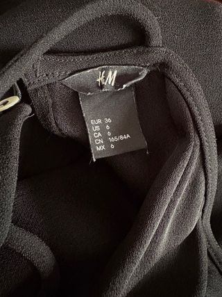 Vestido H&M Negro Talla S