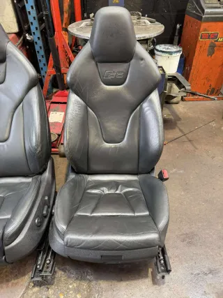 Asientos Bucket Audi S5 B8 Cuero Negro