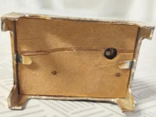 Antigua estatua Virgen de Lourdes. metal. 1930.