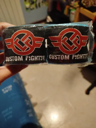 Guantes de Boxeo Custom Fighter Azules 14oz