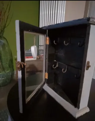 Portachiavi shabby chic con cuore