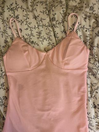 Vestido rosa Shein con forro